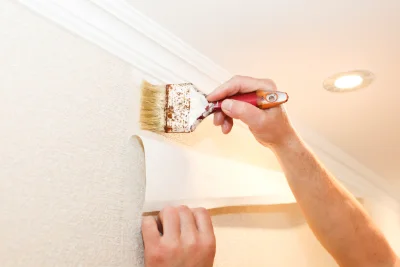 Pose de papier peint à Cerbois — revêtements muraux et toiles de verre